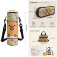 thumbnail image 6 of Yuyamidu Cute Capybara Backpack Set for Girls 4-12 4Pcs Lightweight Bookbag with Lunch Bag Pencil Case Water Bottle Sleeve Kids Schoolbag Back to School Daypack, 6 of 6