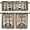 Chef-4, variante sur Cantonnières de Chef Rustiques, Thème de Chef Dodu Cuisinier Vintage Mignon Drôle Chef Campagnard Ferme à Carreaux Buffalo Cantonnière de Fenêtre pour Salon Cuisine Café Salle de Bain 54x18 Pouces + 27x36 Pouces X