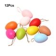 thumbnail image 3 of Cateissary 12 piezas 64,2 cm huevos de Pascua coloridos decoración del hogar decoración de simulación manualidades pintadas pintura huevo Kits de decoración para fiestas, 3 of 6