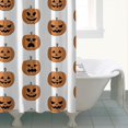 thumbnail image 4 of Halloween Pumpkin Grid Pattern Shower Curtain 72"x84" ,Bathroom Decorative Shower Curtains Set with 12 Hooks,Modern Waterproof Washable Shower Curtain, 4 of 6
