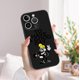 thumbnail image 2 of Muestra tu estilo con una moderna funda de teléfono plateada mate con diseño de dibujos animados para iPhone15 Pro Max 14 13 12 Pro 11, 2 of 4