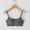 A_ Gray, variant on SMihono Fashion V-Neck Sports Bras for Women - Back Closure Adjustable Thin Straps Padded Yoga Top Basic Wireless Camisole Black S