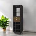 thumbnail image 3 of 18" Black Bar Cabinet With Two Drawers, 3 of 6