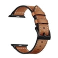 thumbnail image 3 of Vintage Leather Strap for Apple Watch Ultra 2/Ultra 49mm & Series 10/11 46mm, 45mm 44mm 42mm, Unisex Apple Watch Band Leather, 3 of 4