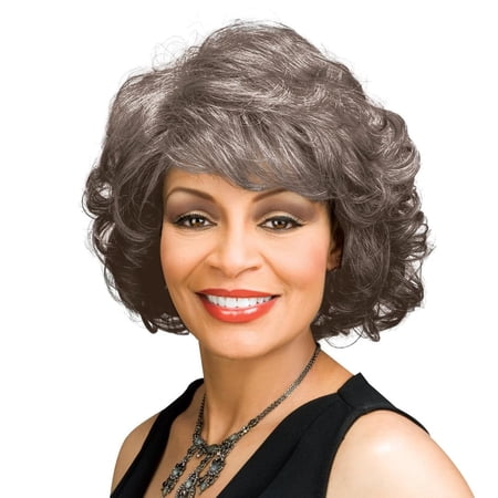 Barbara Wig Color 3T51 - DAPRZIY Wigs Curly Shag Wispy Bangs Synthetic Medium Length African American Women's Machine Wefted Lightweight Average Cap Bundle Hairloss Booklet, Comb