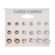 thumbnail image 4 of Pendientes Sonducket Paquete de 18 para niña dorado 5Conjunto, 4 of 6