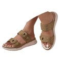 thumbnail image 2 of IUJSOY Flip Flops for Women Arch Support Thick Athletic Cushion Walking Sandals Rhinestone Slides, 2 of 8