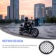 thumbnail image 3 of Parrilla Redonda De 5 Pulgadas Para Faro Delantero De Motocicleta, Cubierta Protectora De Aluminio Para Faro Delantero Retro Para 2004-2014 Davidson Sportster Xl883 Xl1200 Fácil De Instalar (Negro) Guardurnaity VI003921-00, 3 of 5