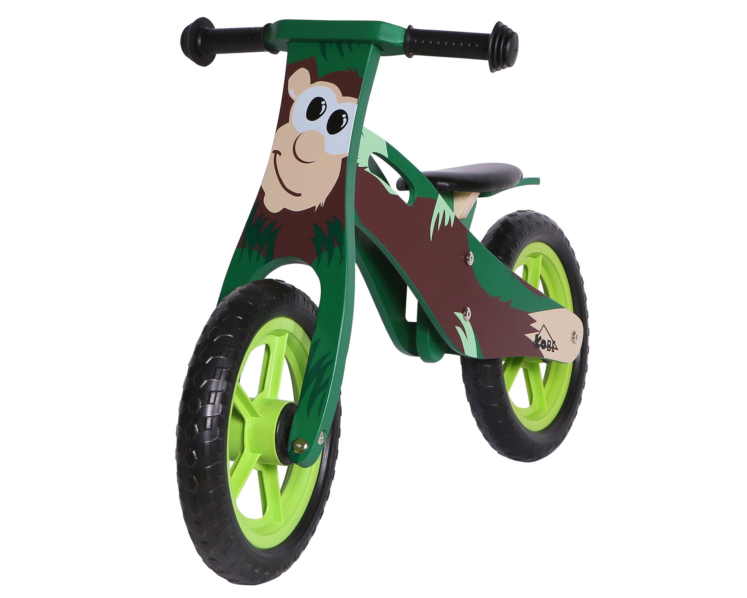 small wooden balance bike