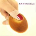 thumbnail image 3 of Oval 1# Makeup Brush Upgraded Fast Flawless Application Toothbrush Foundation Concealer Blusher Liquid Cream Powder Cosmetic Blending Tool 1PC, 3 of 5