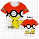 thumbnail image 1 of Camiseta de manga corta con estampado 3D de Pokémon para niños, ropa informal y a la moda de dibujos animados, Anime japonés, Verano qym unisex, 1 of 2