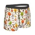 thumbnail image 4 of Uemuo Animals Forest Pattern Men's Boxer Briefs,Trunk Anti-Chafing,Comfortable, Durable, and Stylish Underwear-Large, 4 of 9