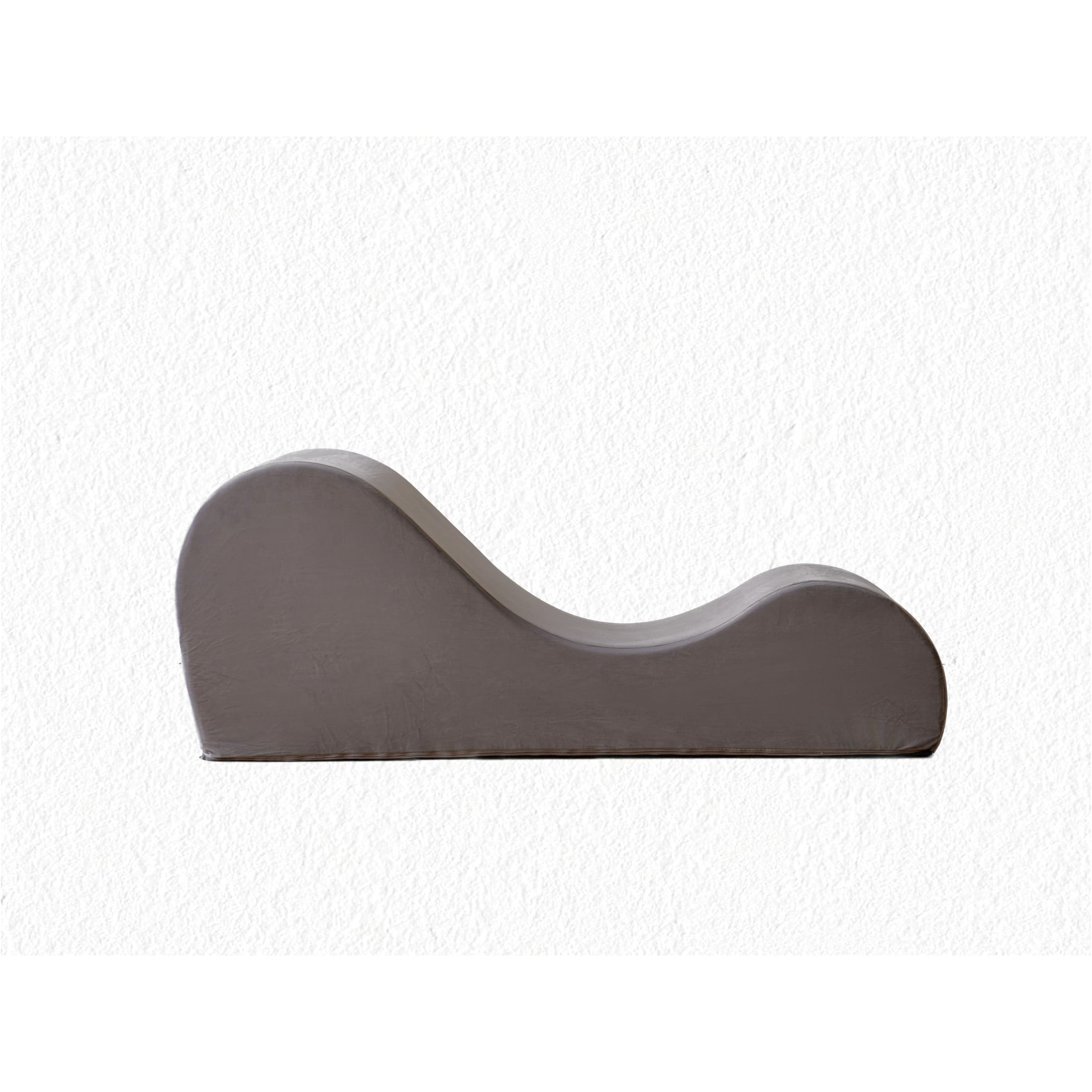 GDF Studio 62.5" Ergonomic Chaise Lounge Chair with High-Density Foam, Machine-Washable Cover, Gray
