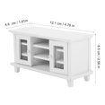 thumbnail image 3 of Muebles en miniatura mueble de TV en miniatura realista y encantador bien diseñado y fabricado a escala 1:12 para decoración de casa de muñecas para decoración de oficina ANGGREK Otros, 3 of 7