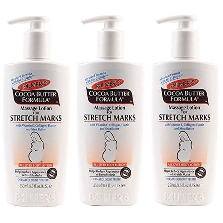 Palmer's Cocoa Butter Formula Massage Lotion for Stretch Marks, 8.5 Ounce, 3 Pack