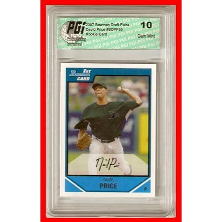 2004 Bowman Draft Rookie Card - David Price 2007 Bowman Draft Picks Rookie Card PGI 10