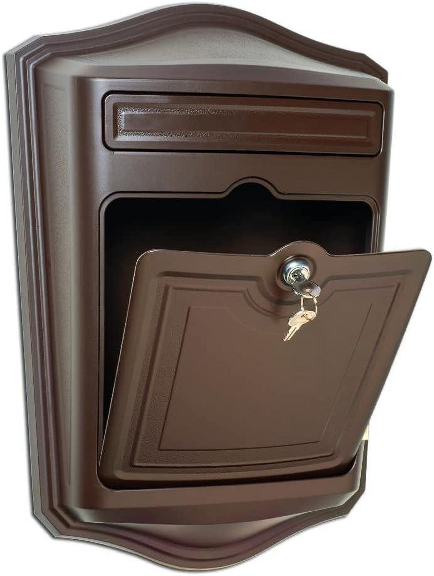 Architectural Mailboxes 2540RZ-10 Maison Mailbox, Wall-Mount, Rubbed Bronze, 19.37 x 36.86-In. - Quantity 1