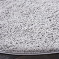 thumbnail image 3 of SAFAVIEH Tahoe Joey Solid Shag Area Rug, Light Grey, 6'7" x 6'7" Round, 3 of 11