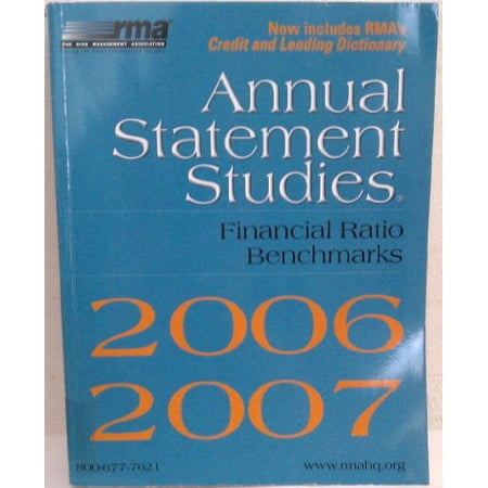 Pre-Owned Annual Statement Studies: Financial Ratio Benchmarks 2006-2007. 9781570703157 1570703159 Paperback