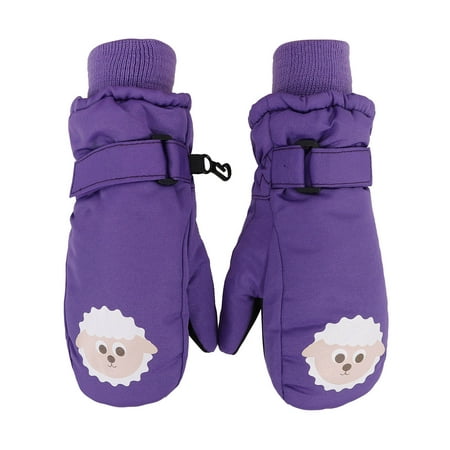 Toppers Kid Girls Winter Gloves Thinsulate Lined Waterproof Ski Mittens Sheep
