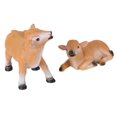 thumbnail image 1 of Cattle Figurine Crafts,Cows Figurines Resin Hand Mini Animals Cows Figurines Calf Ornament Solid Performance, 1 of 14