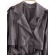thumbnail image 5 of HH TRAF 2024 Chaqueta cortavientos de mujer de estilo urbano, color negro, cuello vuelto, manga larga, cinturón, cruzado, abrigos de otoño para mujer de moda, 5 of 5