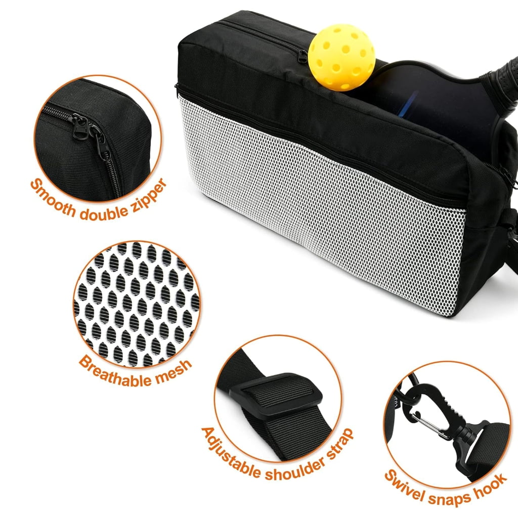 Multiple Layer Pickleballs Organizers Bag Spacious Storage Compartments Ventilated Fabric Included