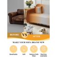 thumbnail image 5 of Dark Burnt Orange Ombre Couch Cover for 2 Cushion Couch, Modern Grey Gradient Farmhouse Art Washable Love Seat Sofa Covers Slipcover, Throw Sofa Covers for Pets, Furniture Protector 71"x102", 5 of 9