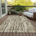 thumbnail image 6 of Addison Rugs Chantille Indoor/Outdoor Transitional Lines Mocha Washable Rectangle Rug, 2'6" x 3'10", 6 of 6