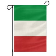 PTEROSAUR Italy Garden Flag, Italian National Flag, 12.5x18 inch Double Sided Burlap for House Yard Lawn Indoor Outdoor Decor