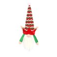 thumbnail image 1 of Wosthever Funda de felpa para botella de vino, ropa a prueba de polvo de elfo, funda protectora para botella de vino, sombrero de enano de Kits de decoración para fiestas Verde, 1 of 6