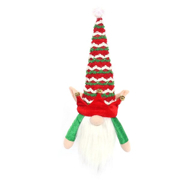 Wosthever Funda de felpa para botella de vino, ropa a prueba de polvo de elfo, funda protectora para botella de vino, sombrero de enano de Kits de decoración para fiestas Verde