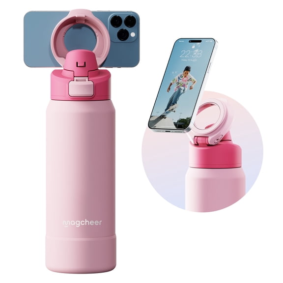 Magcheer 32Oz Stainless Steel Insulated Water Bottle With Magsafe Phone Holder