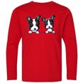 thumbnail image 3 of Inktastic Boston Terriers (dark Apparel) Long Sleeve Youth T-Shirt, 3 of 5
