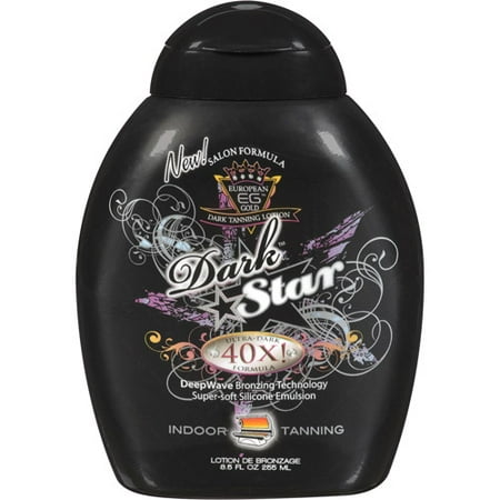 European Gold Dark Star 40x Ultra Dark Formula Tanning Lotion, 8.5 oz