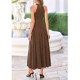 thumbnail image 6 of PRETTYGARDEN Summer Halter Dresses for Women Vacation Outfits Sleeveless Polka Dot Sundress Wedding Guest Maxi Dress, 6 of 7