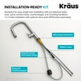 thumbnail image 5 of Kraus KPF-2841SFS Torak 1.8 GPM Single Hole Pull Down Kitchen Faucet - Stainless Steel, 5 of 7