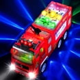 thumbnail image 1 of Zetz Brands Camión de Bomberos de Juguete para niños y niñas con Luces LED 4D para niños pequeños - Edad 3 Coche de Juguete de Empuje de camión de Bomberos para pequeño Bombero Camión de Bomberos Real, 1 of 5