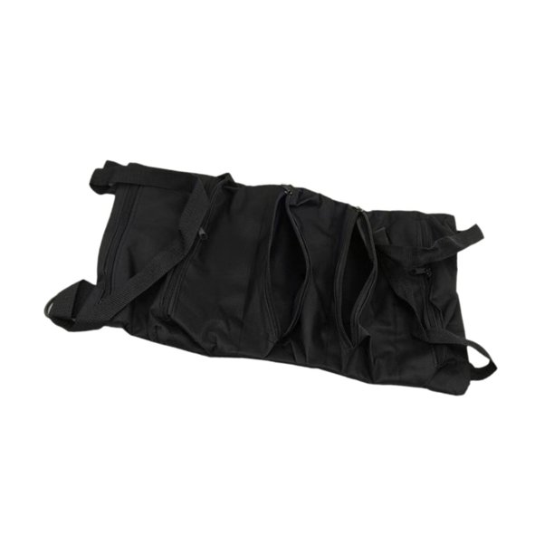 Organizador de bolsas de herramientas enrollables Oxford Tapo Improiector de almacenamiento multipropósito impermeable Portable para reparador de gran Negro