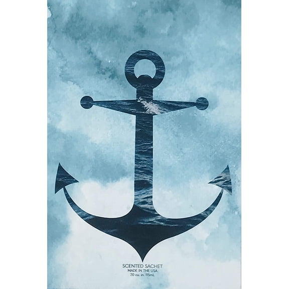 Expressive Scent 6 Pack Large Scented Sachet, Long Lasting Air Freshener - Anchor