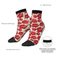 thumbnail image 6 of Rocae Rose Flowers for Premium Adult Socks,Comfortable, Breathable, and Durable Socks, Perfect for Everyday Wear, 6 of 7