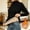 Black, variant on Women Long Sleeve Turtleneck, Polyester Blend Regular Fit Ribbed Knit Top for Daily Wear