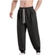 thumbnail image 2 of Puntoco Pantalones casuales de moda para hombre con cintura elástica y bolsillos para exteriores, 2 of 8