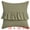Green, variant on Unique Bargains Solid Boho Throw Pillow Covers with Ruffles Set of 1 Light Brown 18" x 18"