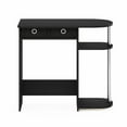 thumbnail image 4 of Furinno Go Green Home Laptop Notebook Computer Desk/Table, Americano/Stainless Steel, 4 of 7