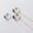 Gold, variant on CZ Ear Cuff 925 Sterling Silver Ear Threader Thread SINGLE Earring A1012-Silver-White-1 SINGLE earring