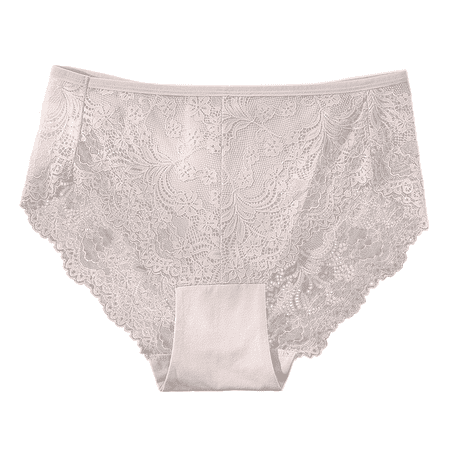 Fulorrnie Underwear for Women Plus Size High Waist Breathable Comfort Panties Cute Briefs Elastic Panty  Khaki  10