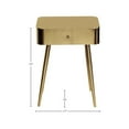 thumbnail image 3 of Meridian Furniture Rylan Gold Metal Night Stand, 3 of 5