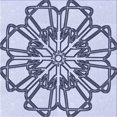 thumbnail image 1 of Ahgly Company Machine Washable Indoor Square Transitional Lavender Blue Area Rugs, 4' Square, 1 of 7