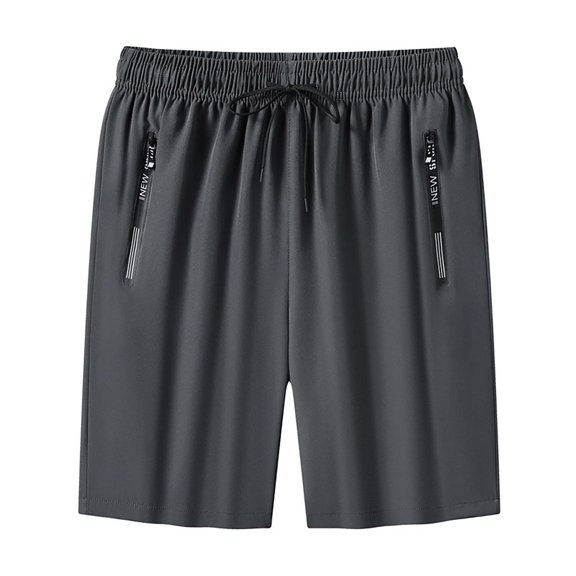 Onavee IcedActive Women's Shorts - Ice Silk Quick Drying Stretch Shorts with Drawstring Waist Gray XL
